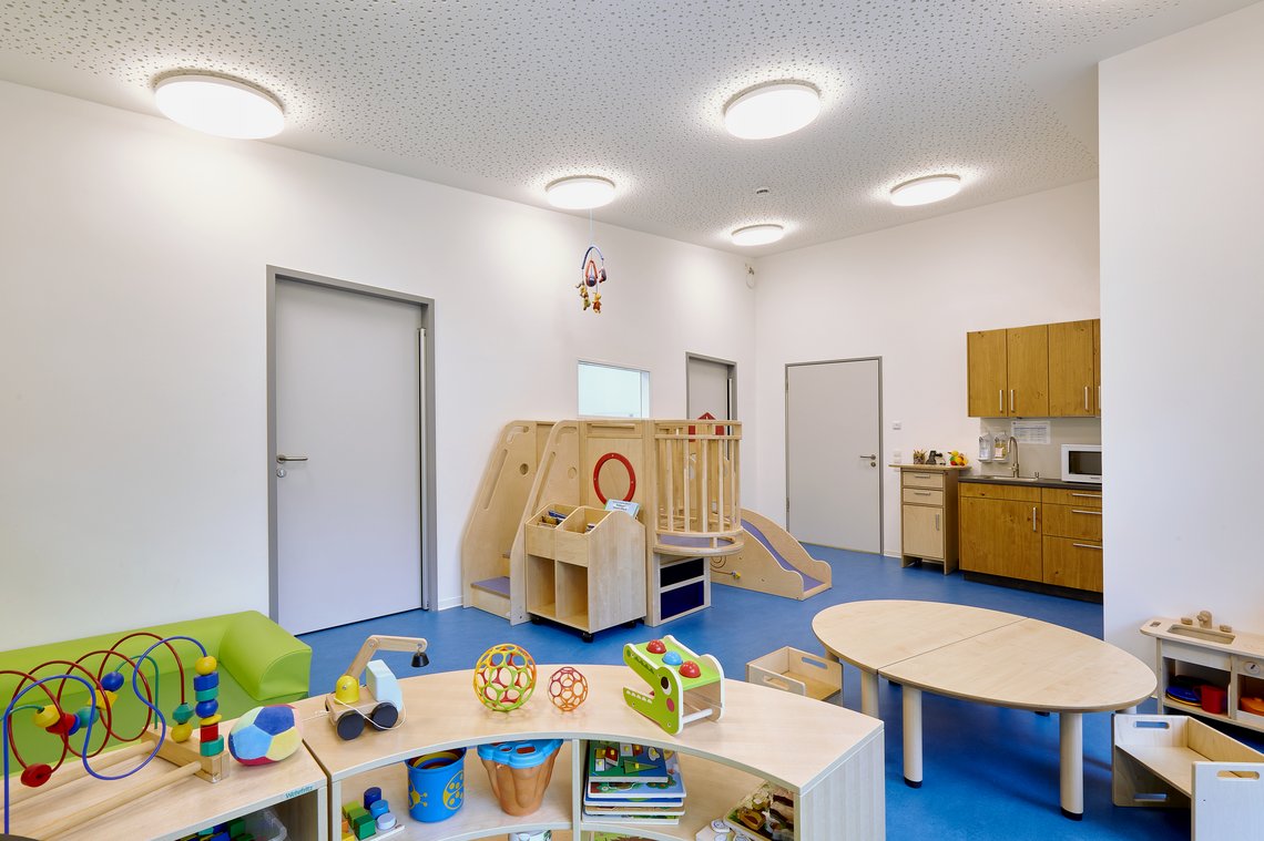 Kindgerechte Spielwelten in der neuen Kita Kindernest Sternstundne